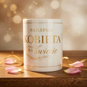 kubek najlepsza kobieta na świecie, pastelowe kolory