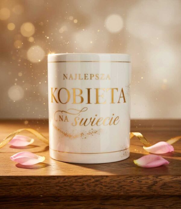 kubek najlepsza kobieta na świecie, pastelowe kolory
