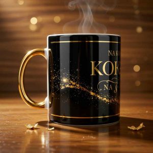 kubek ze złotym uchem, glamour najlepsza kobieta na świecie