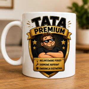kubek z nadrukiem tata premium