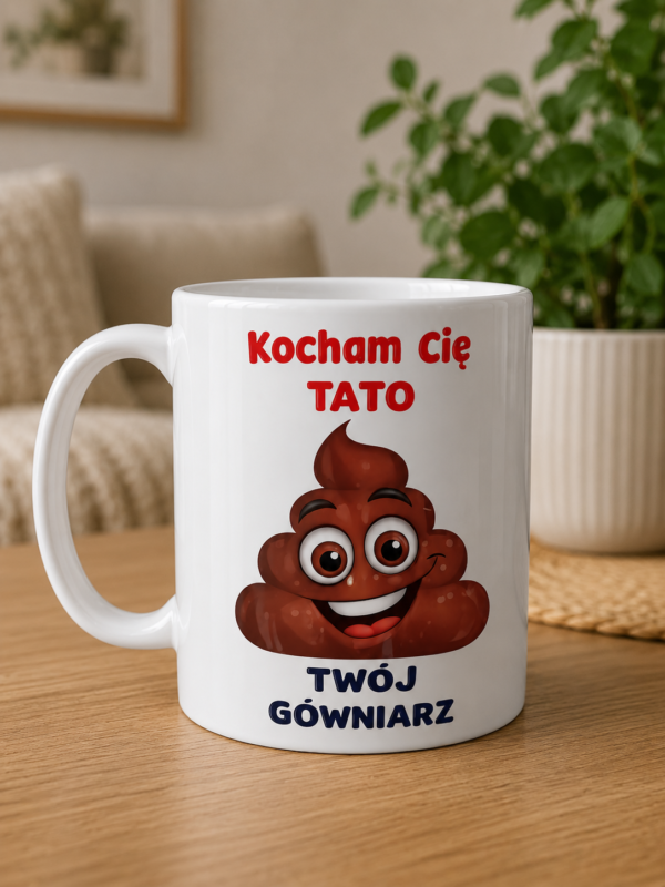 Kubek dla Taty „Kocham Cię Tato – Twój Gówniarz"