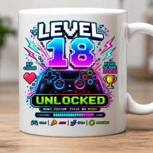 Kubek na 18 Urodziny LEVEL 18