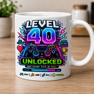 kubek na 40 urodziny gaming