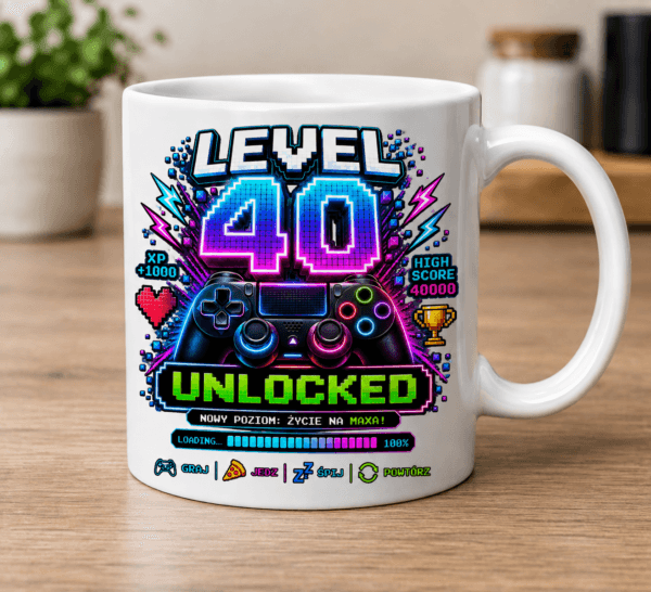 kubek na 40 urodziny gaming