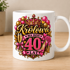 ChatGPT Image 13 sie 2026, 17_35_10 kubek na 40 urodziny dla królowej