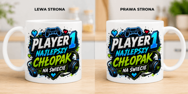 Kubek PLAYER 1 Najlepszy Chłopak na Świecie