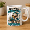kubek z grafiką kaczki z napisem Nie wiem, nie znam się, ale się wypowiem