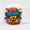 ChatGPT Image 5 sie 2026, 13_36_59 Kubek SIX SEVEN 67 Retro Neon Synthwave