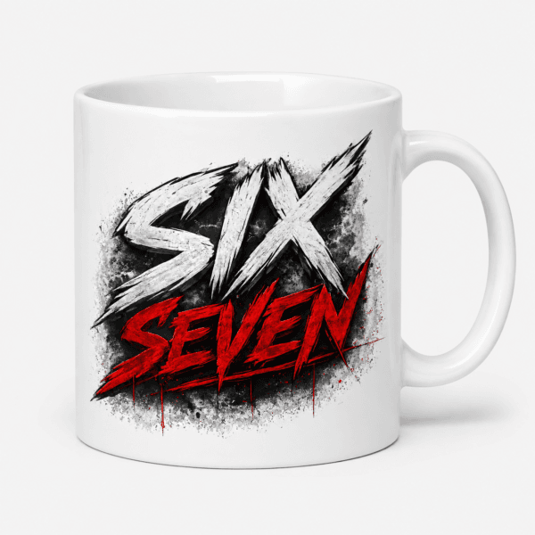 Kubek SIX SEVEN Czerwono Czarny Graffiti Street Art