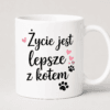 zycie jest lepsze allegro Kubek Życie jest lepsze z kotem
