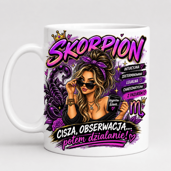 Kubek Skorpion Znak Zodiaku