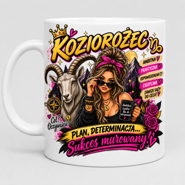 Kubek Koziorożec Znak Zodiaku