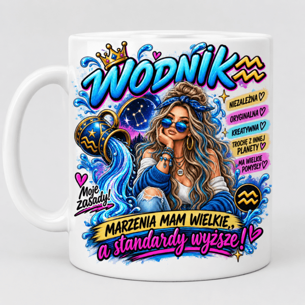 Kubek Wodnik Znak Zodiaku