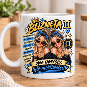 Kubek Bliźnięta Znak Zodiaku