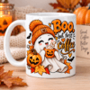 kubek z nadrukiem duszka halloween