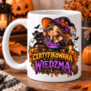 kubek z nadrukiem na halloween certyfikowana wiedźma
