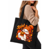 Torba Bawełniana Czarna Halloween Duszek Boo Dynia Jesień