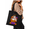 Torba Bawełniana Czarna Halloween Boo Crew Duszki Dynie