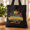 Torba Bawełniana Czarna Najlepszy Wychowawca