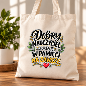 Torba Bawełniana z Dnem Dobry Nauczyciel